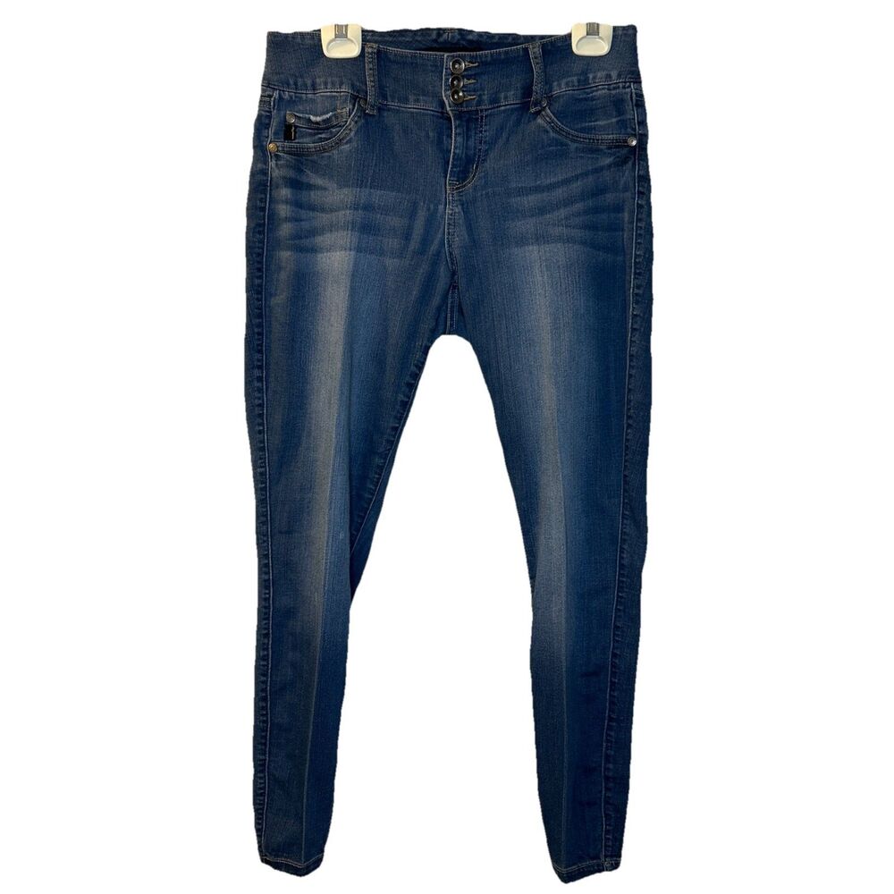 Torrid size 12 Denim Jegging Pants Blue Mid Rise Pockets Flawed